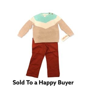 New With Tag Infant Sweater Set 24 W